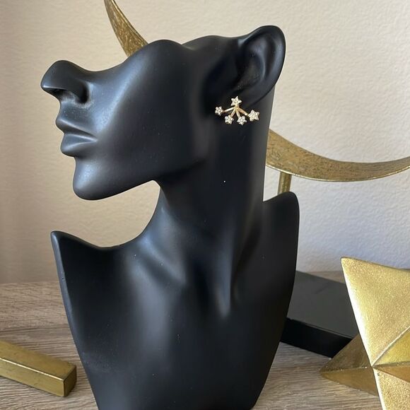 Elegant Star Earrings N1032 - Picture 3 of 3